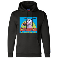 Courage The Cowardly Dog, Colorful Courage, Champion Hoodie | Artistshot