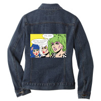 Pop - Our Songs Are Better! (bad Language) Ladies Denim Jacket | Artistshot