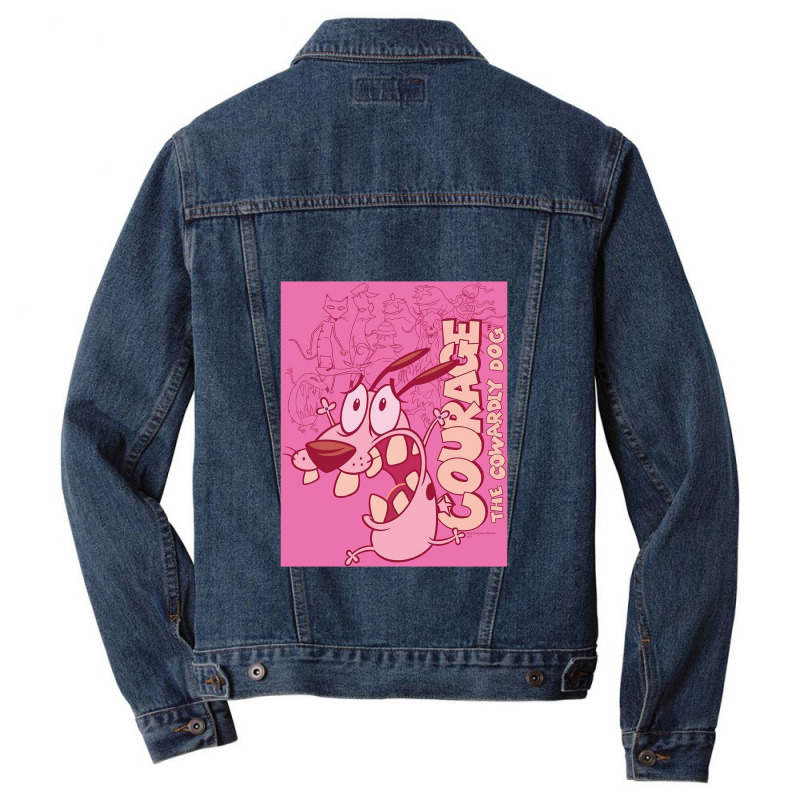 Courage The Cowardly Dog, Running Scared, Men Denim Jacket | Artistshot