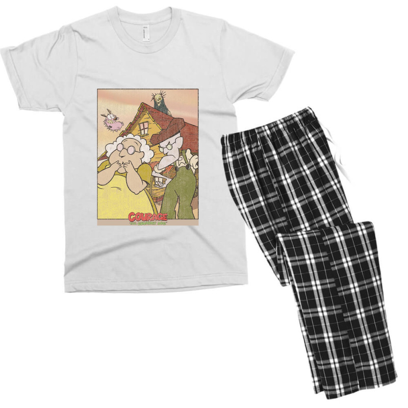 Courage, Gothic Courage,courage The Cowardly Dog Horror Comedy Cartoon Men's T-shirt Pajama Set | Artistshot