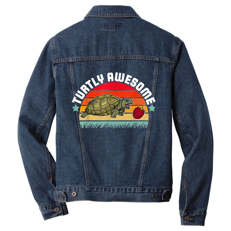 Turtle Sea Testudinata Biologist Zoology Men Denim Jacket by STACYSCHUDEL | Artistshot