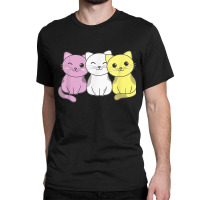 Twink Flag Pile Pride Lgbtq Cats Cute Twink Cat Classic T-shirt | Artistshot