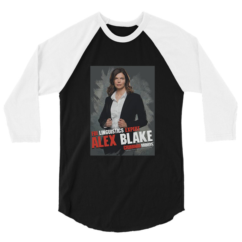 Criminal Minds, Alex Blake,criminal Minds Fbi Police Procedural Crime 3/4 Sleeve Shirt | Artistshot