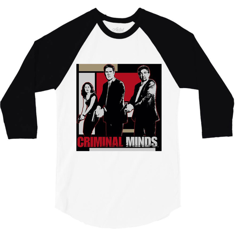 Criminal Minds, Guns Drawn,criminal Minds Fbi Police Procedural Crime 3/4 Sleeve Shirt | Artistshot