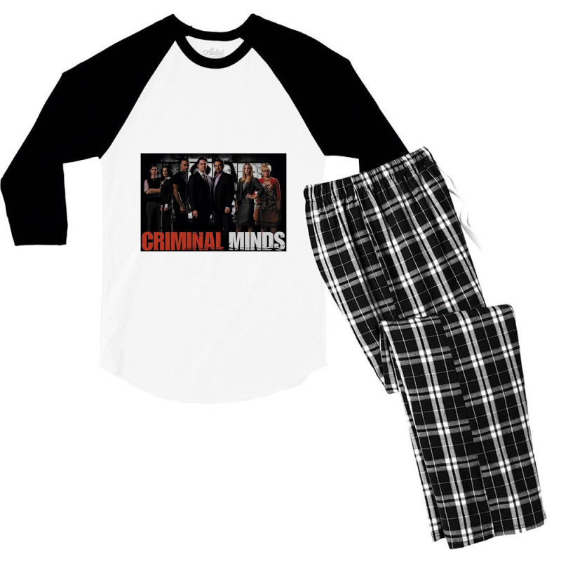 Criminal Minds, The Brain Trust,criminal Minds Fbi Men's 3/4 Sleeve Pajama Set | Artistshot