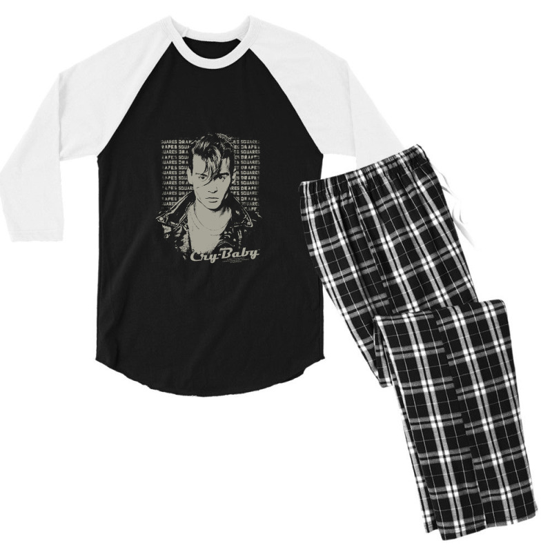 Cry Baby, Drapes And Squares, Men's 3/4 Sleeve Pajama Set | Artistshot