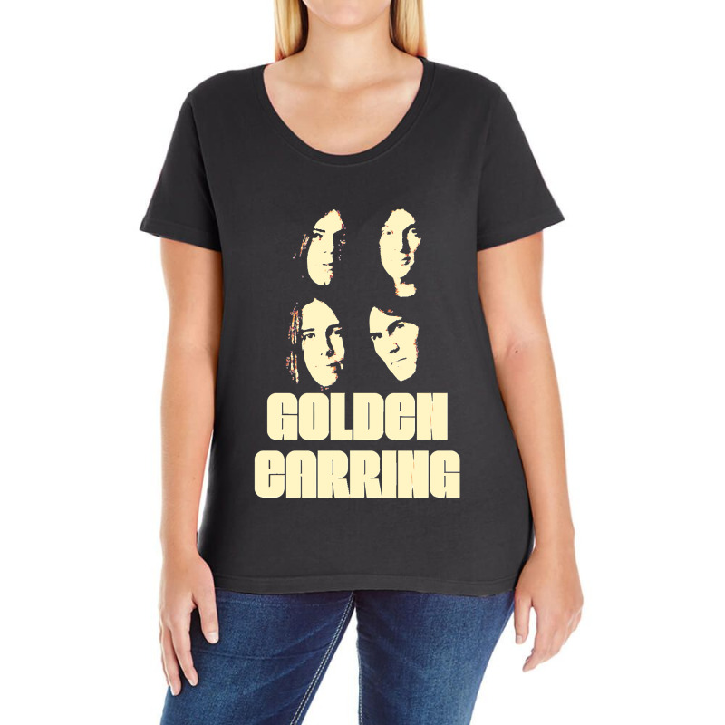 Golden Earring Ladies Curvy T-Shirt by cm-arts | Artistshot