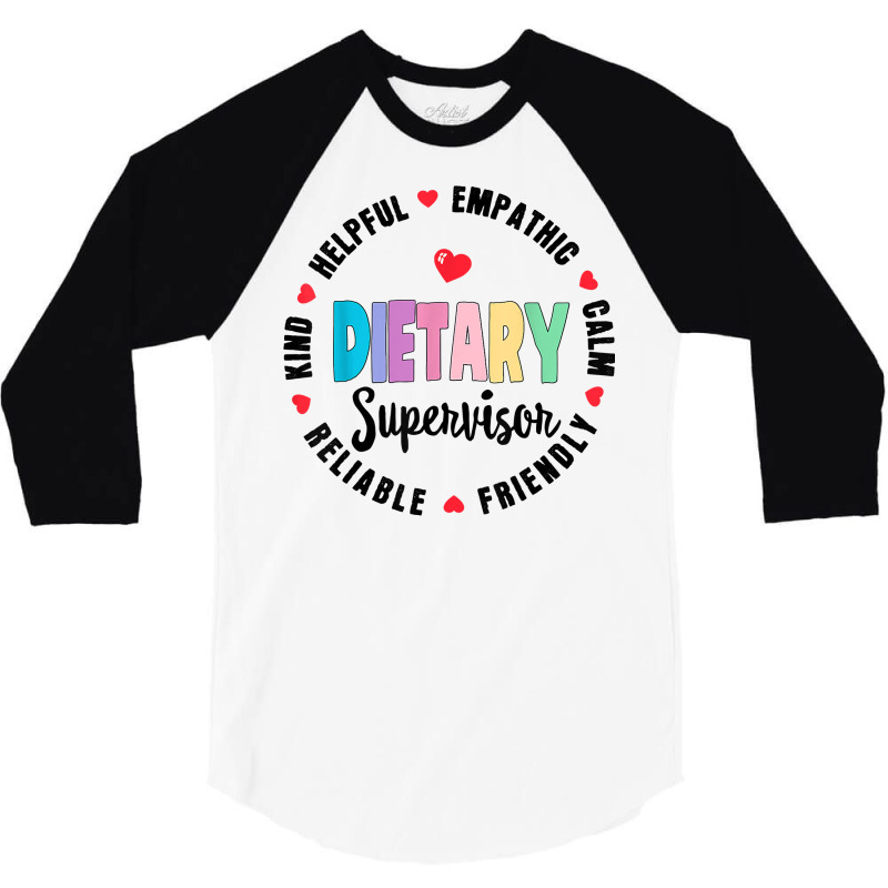 Dietary Supervisor Appreciation Week Dietitian Squad T Shirt 3/4 Sleeve Shirt by hankeajrippleex5 | Artistshot