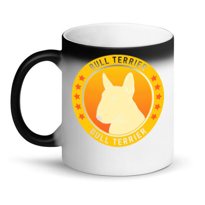 Bull Terrier T  Shirt Bull Terrier Dog Portrait T  Shirt Magic Mug Designed By Bartolettikacey