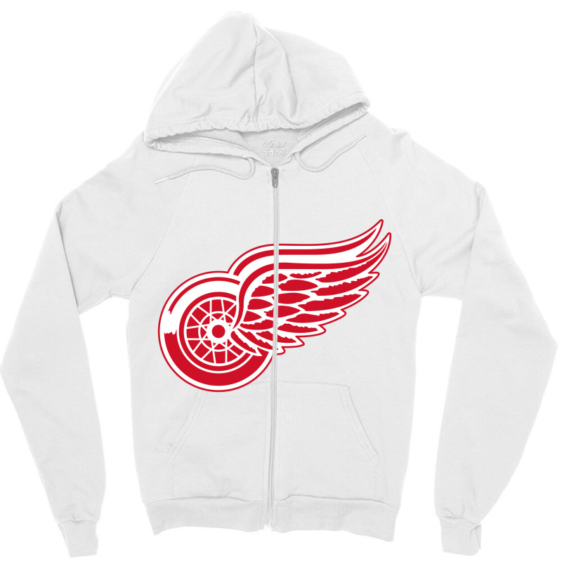 Red Wings Merchandise Zipper Hoodie | Artistshot