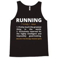 Funny Running Definition Noun Runner Track Field Gift Coach For Fans Tank Top | Artistshot