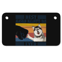 Best Alaskan Malamute Dad Ever Shirt Vintage Father Day T-shirt Motorcycle License Plate | Artistshot