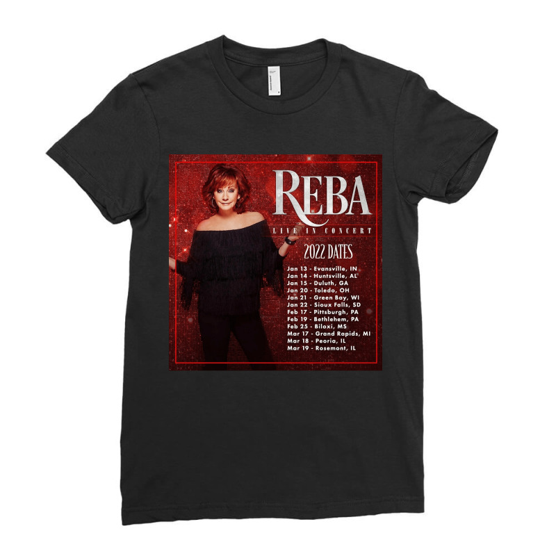 Reba Tour 2022 Locations And Dates Ladies Fitted T-Shirt by ColletteHerrick | Artistshot