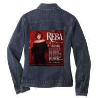 Reba Tour 2022 Locations And Dates Ladies Denim Jacket | Artistshot