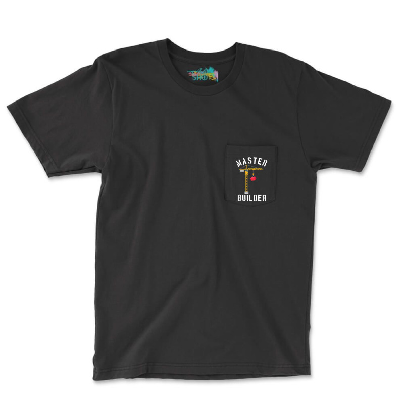 Master Builder Engineer Construction Building Blocks Bricks For Fans Pocket T-shirt | Artistshot