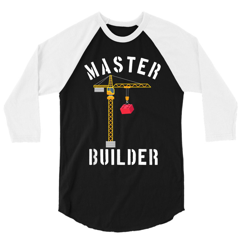 Master Builder Engineer Construction Building Blocks Bricks For Fans 3/4 Sleeve Shirt | Artistshot