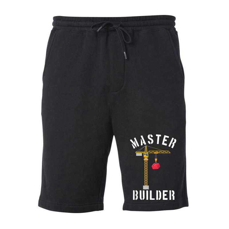 Master Builder Engineer Construction Building Blocks Bricks For Fans Fleece Short | Artistshot