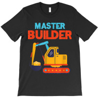 Master Builder Excavator Building Blocks Children Kids Toy For Fans T-shirt | Artistshot