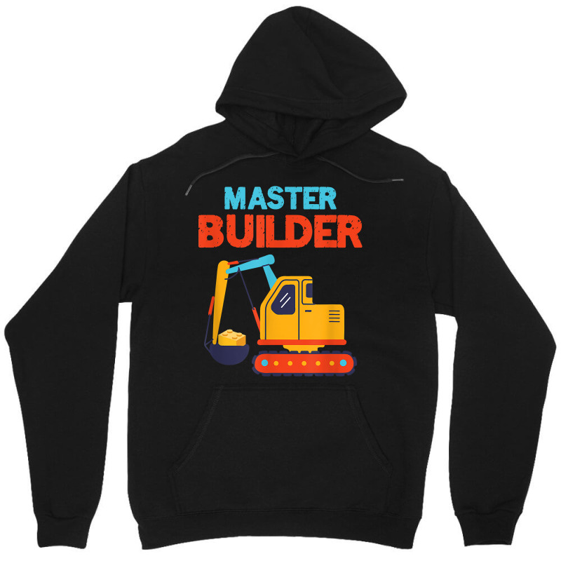 Master Builder Excavator Building Blocks Children Kids Toy For Fans Unisex Hoodie | Artistshot