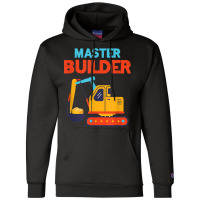 Master Builder Excavator Building Blocks Children Kids Toy For Fans Champion Hoodie | Artistshot