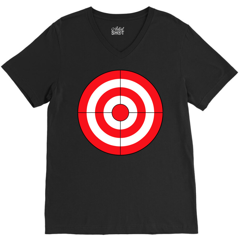 Bullseye Target Lazy Diy Halloween Costume Darts Shooting V-neck Tee | Artistshot