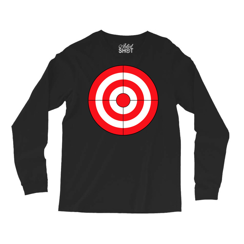 Bullseye Target Lazy Diy Halloween Costume Darts Shooting Long Sleeve Shirts | Artistshot