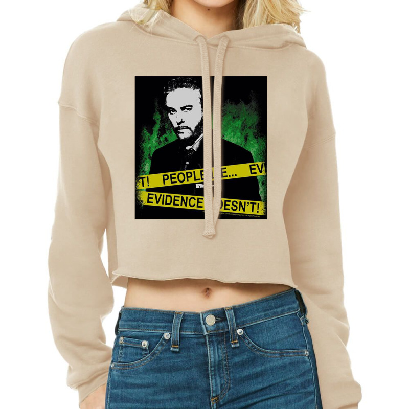 Csi, People Lie,csi Crime Scene Investigation Las Vegas Tv Show Crime Cropped Hoodie by mydepictionaddiction | Artistshot