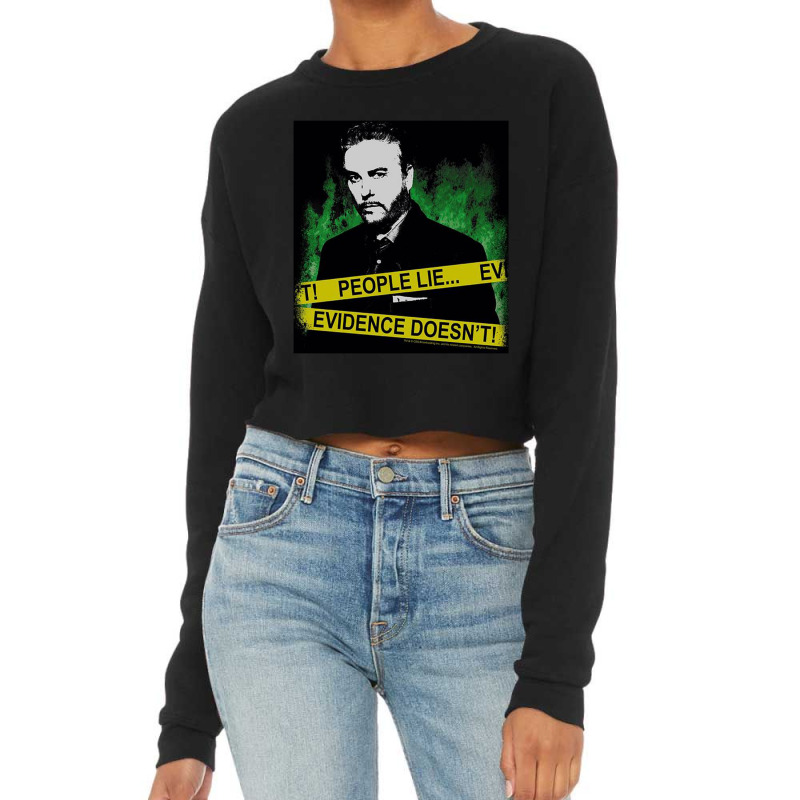 Csi, People Lie,csi Crime Scene Investigation Las Vegas Tv Show Crime Cropped Sweater by mydepictionaddiction | Artistshot