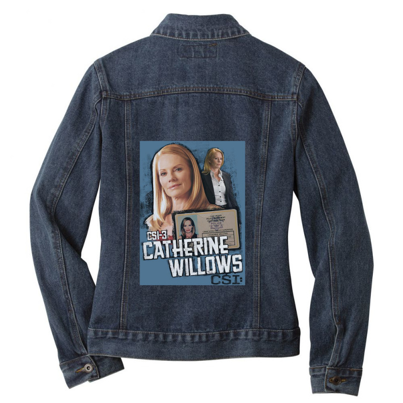 Csi, Catherine Willows,csi Crime Scene Investigation Las Vegas Tv Show Ladies Denim Jacket by mydepictionaddiction | Artistshot