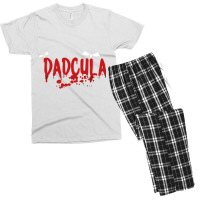 Dadcula  Dracula  Cute Funny Halloween Costume Design   Copy Men's T-shirt Pajama Set | Artistshot