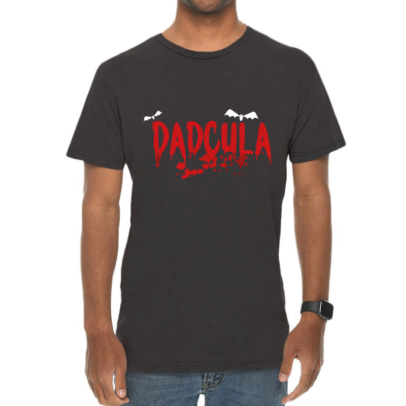 Dadcula  Dracula  Cute Funny Halloween Costume Design   Copy Vintage T-shirt | Artistshot