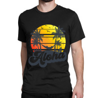 Aloha Hawaii Hawaiian Island Palm Trees Beach Vacation Classic T-shirt | Artistshot