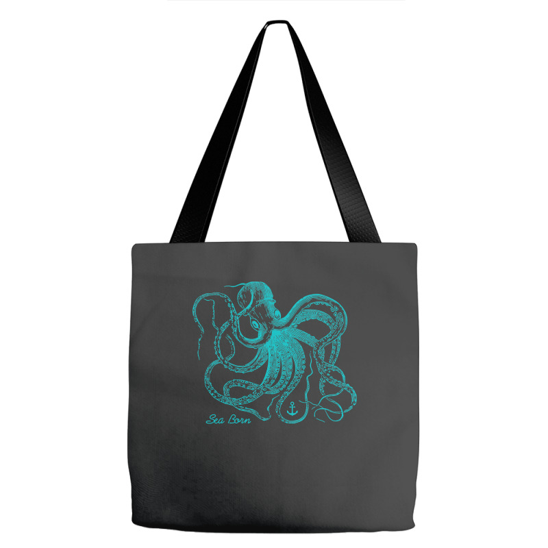 Octopus Cool Vintage Marine Biologist Ocean Sea Life 4 Tote Bags | Artistshot