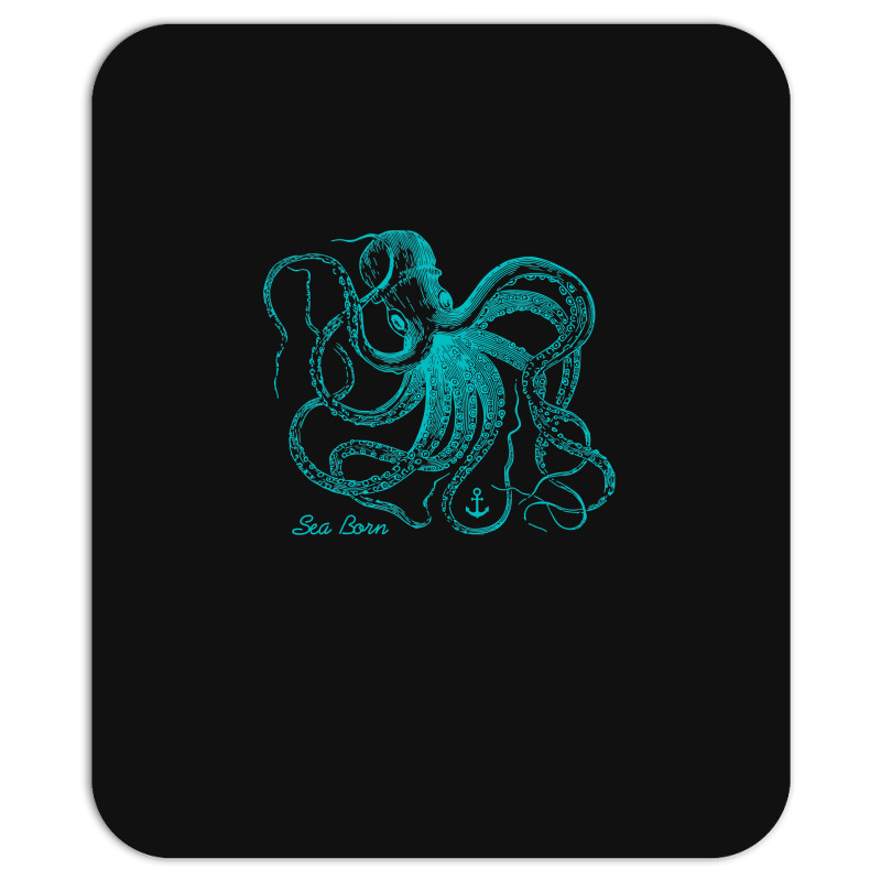 Octopus Cool Vintage Marine Biologist Ocean Sea Life 4 Mousepad | Artistshot