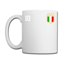 Italia Team Sports Number 10 Italy Soccer Italian Flag Coffee Mug | Artistshot