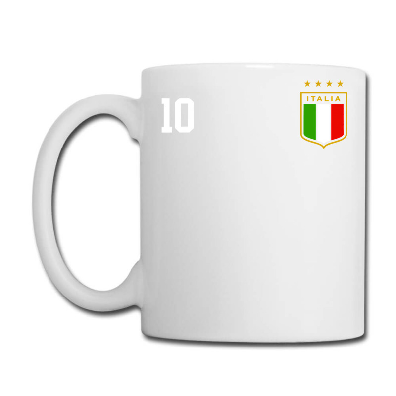 Italia Team Sports Number 10 Italy Soccer Italian Flag Coffee Mug | Artistshot