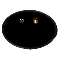 Italia Team Sports Number 10 Italy Soccer Italian Flag Oval Patch | Artistshot