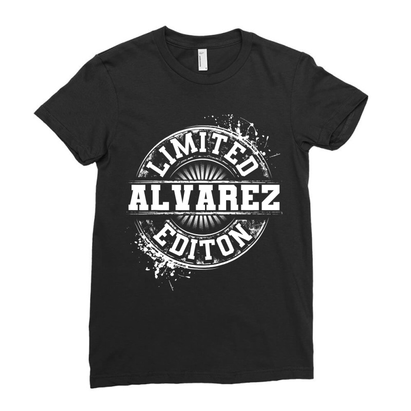 Alvarez Funny Surname Family Tree Birthday Reunion Gift Idea Ladies Fitted T-Shirt by CUSER3772 | Artistshot