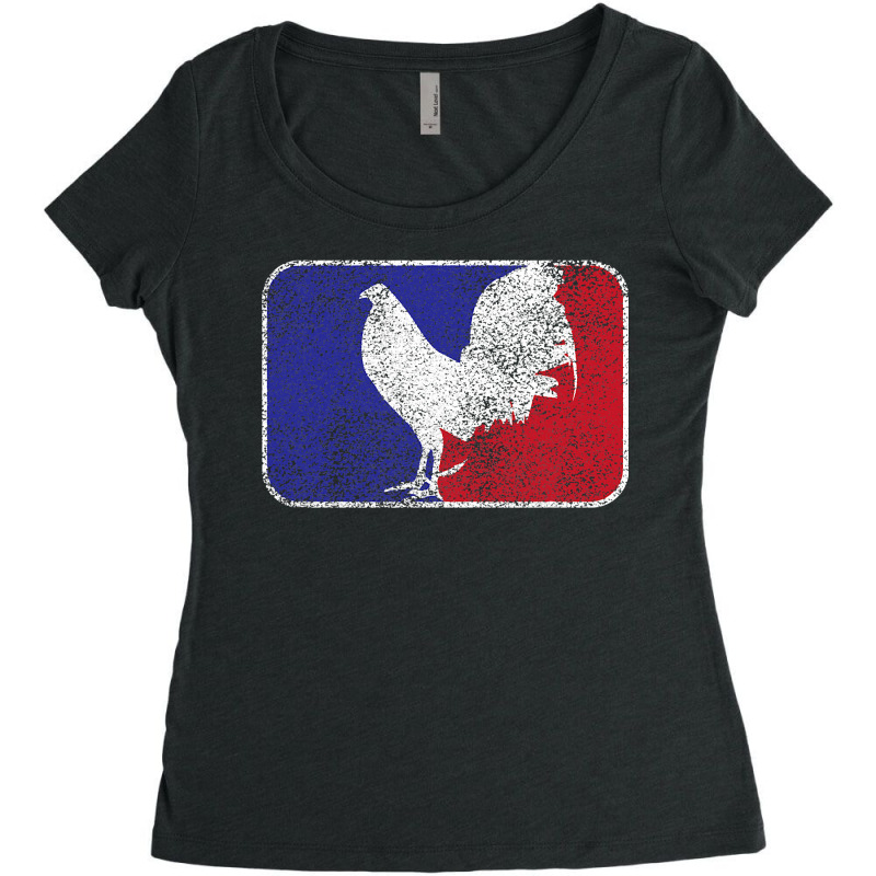 Major League Cock Fight Cock Fight Women's Triblend Scoop T-shirt by new121 | Artistshot