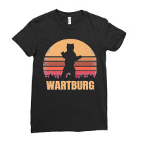 Wartburg Tennessee Vintage Bear Distressed Retro 80s Sunset Premium Ladies Fitted T-shirt | Artistshot