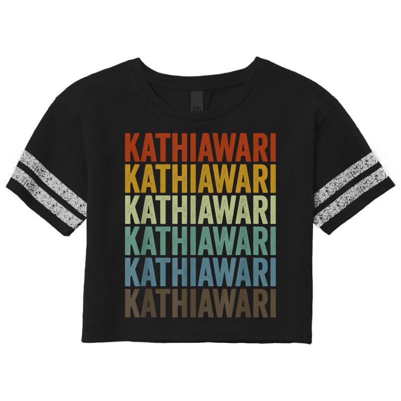 Kathiawari Horse Retro T Shirt Scorecard Crop Tee by leiseyxlmorit | Artistshot