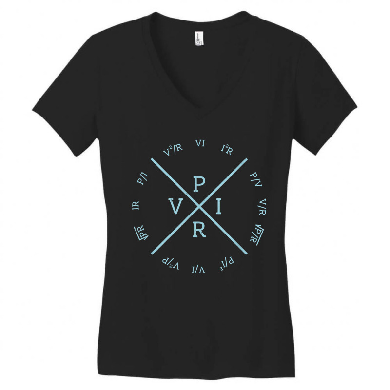 Ohms Law Power Wheel Electrical Electronics Engineer For Fans Women's V-Neck T-Shirt by SonjaBogenschutz | Artistshot