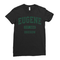 Eugene Oregon Or Vintage Athletic Sports Design Ladies Fitted T-shirt | Artistshot