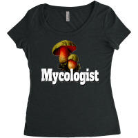 Mycologist Mushroom Graphic Women's Triblend Scoop T-shirt | Artistshot