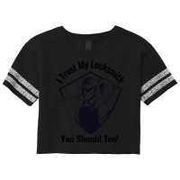 I Trust My Locksmith Scorecard Crop Tee | Artistshot