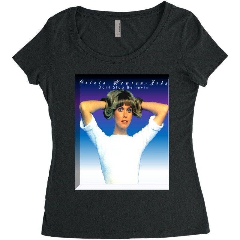 Olivia Newton- John - Dont Stop Believin-mwyfg Women's Triblend Scoop T-shirt | Artistshot