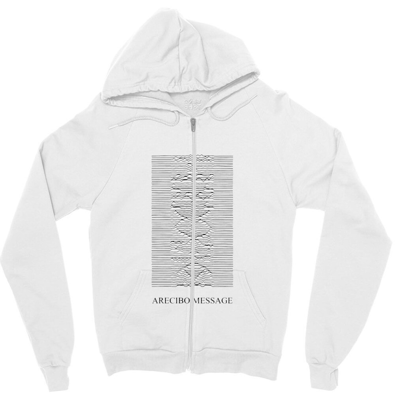 Arecibo Message Machine Zipper Hoodie | Artistshot