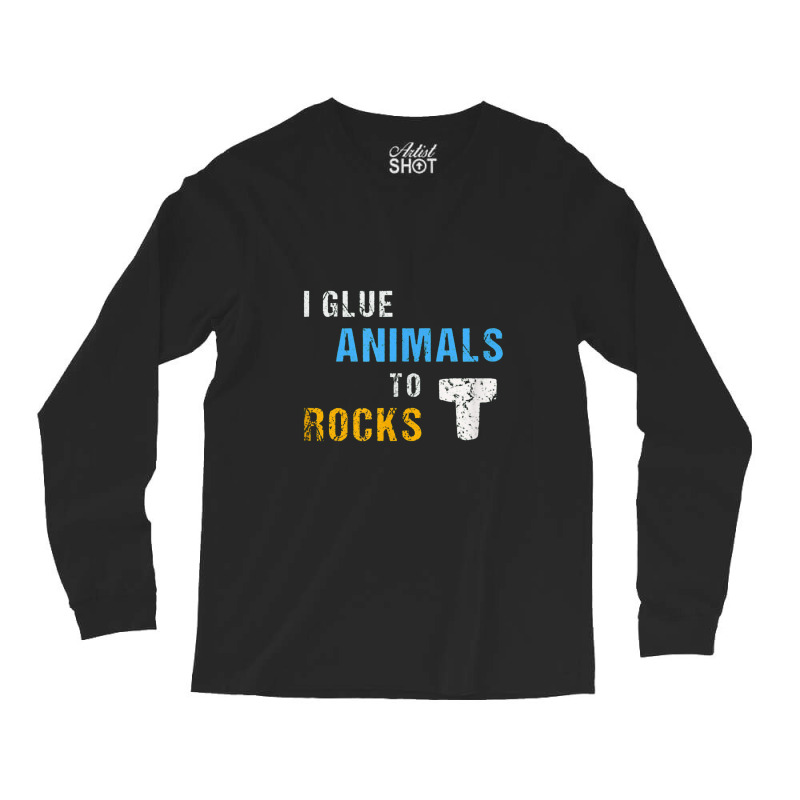 Saltwater Aquarium Saltwater Fish Tank I Glue Animals To Rocks Long Sleeve Shirts by milkymanarts | Artistshot