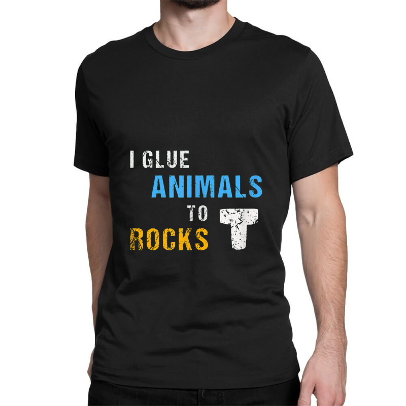 Saltwater Aquarium Saltwater Fish Tank I Glue Animals To Rocks Classic T-shirt by milkymanarts | Artistshot