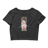 Samurai Japanese Katana Swords   Retro Art Print Bushido Crop Top | Artistshot